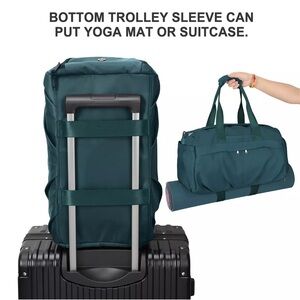 Sports Gym Bag Duffle Bag Gym Bag Womens Mens with Shoes Compartment and Dry Wet